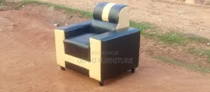 Single Seater Black Sofa