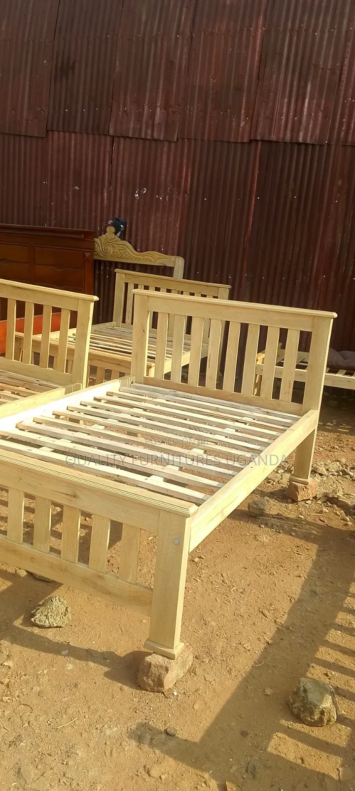 Brand New 4 by 6 Musambya Wooden Bed