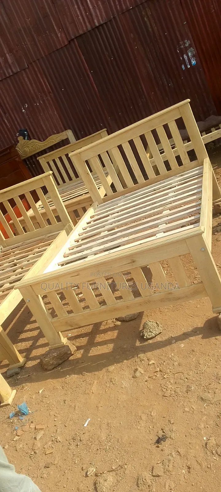 Brand New 4 by 6 Musambya Wooden Bed