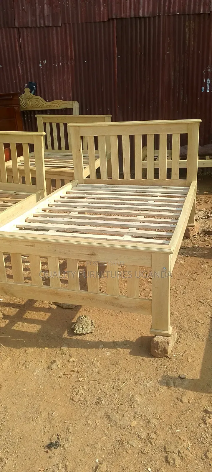 4 by 6 King Size Wooden Bed