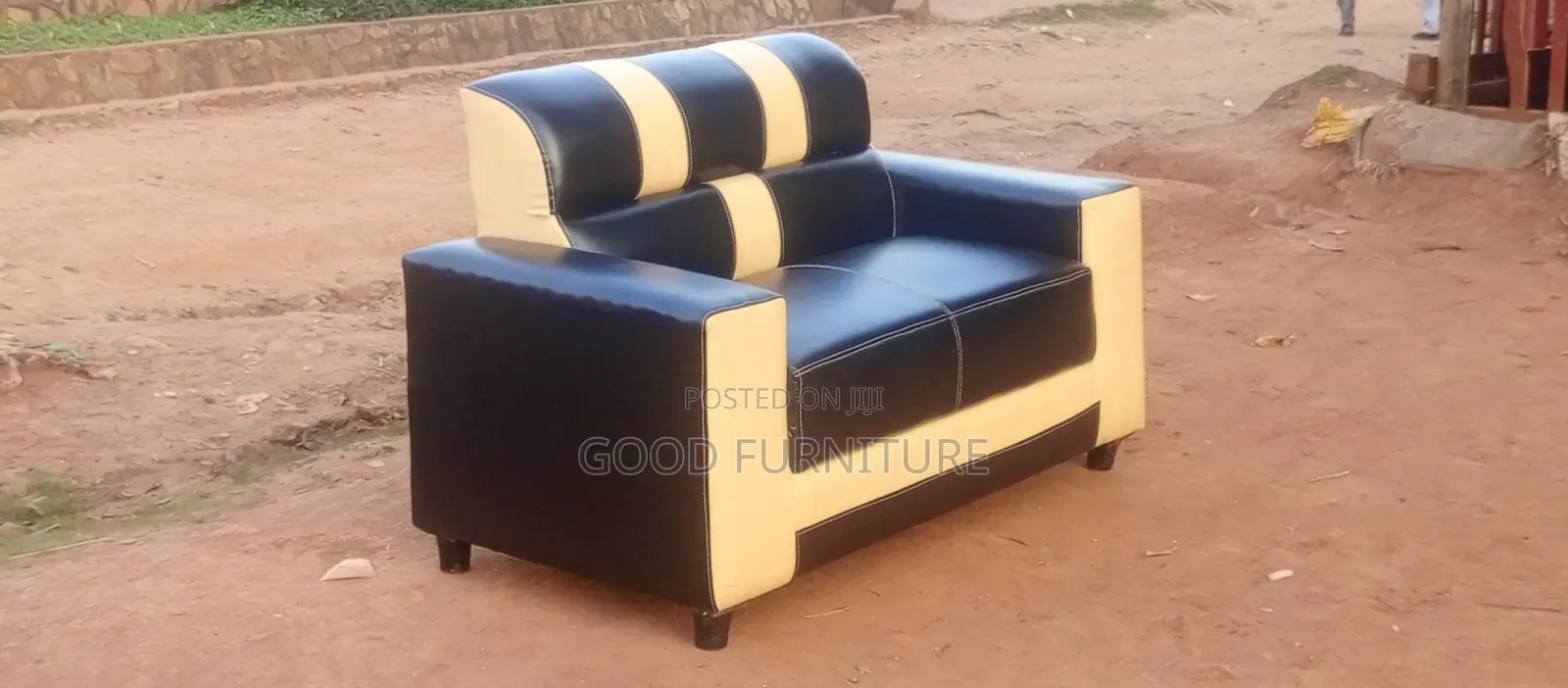 Black Beauty Two Seater Sofa