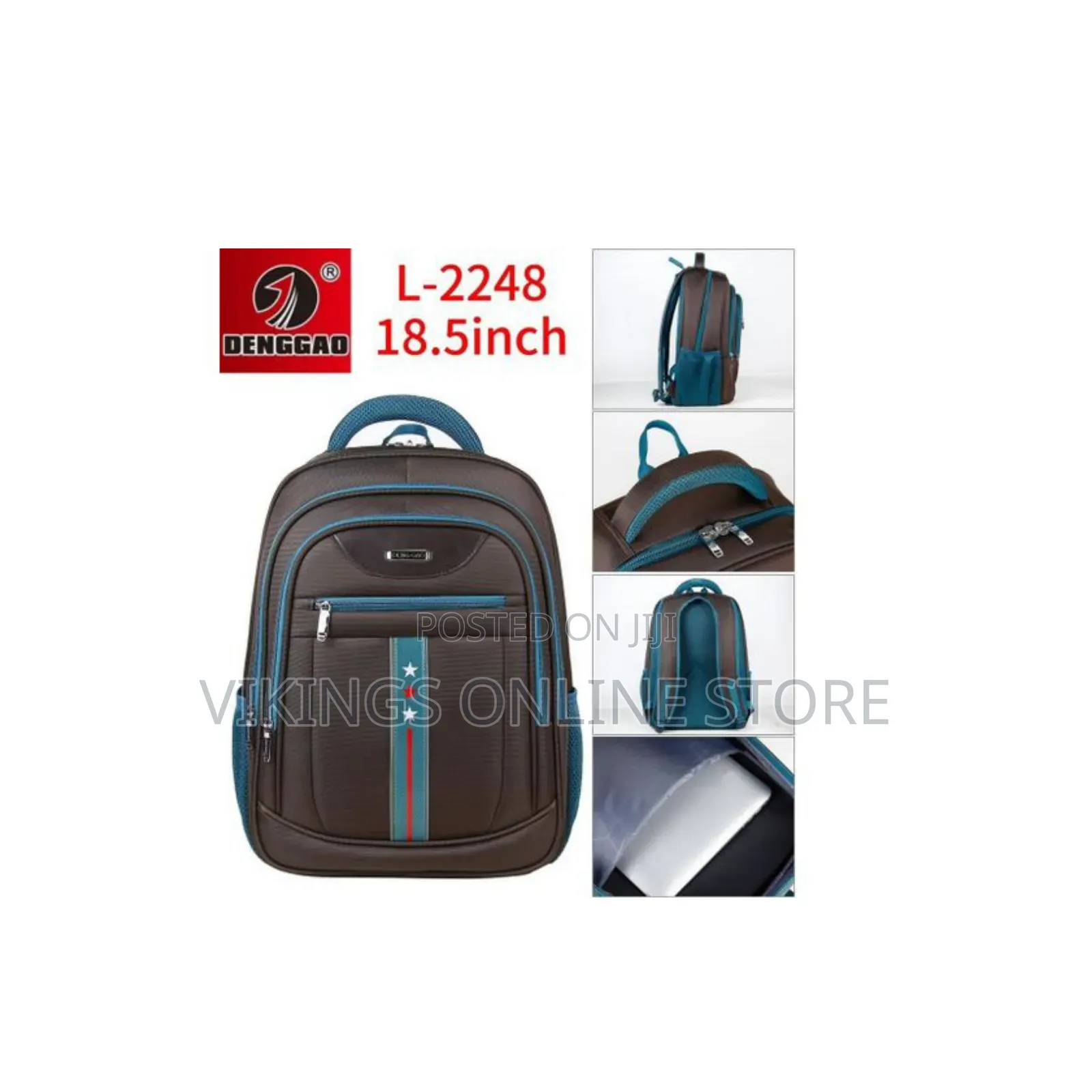 DENGGAO 15 Inch Laptop Backpack Waterproof School Bag- Multicolor