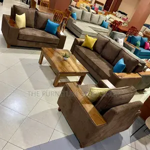 Coffee Brown 6 Seater Sofa