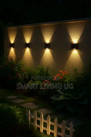 Modern Outdoor Garden Solar Wall Light With Motion Sensor