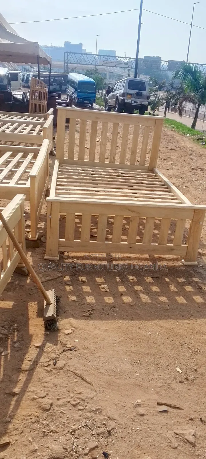 4 by 6 Heavy Wooden Bed
