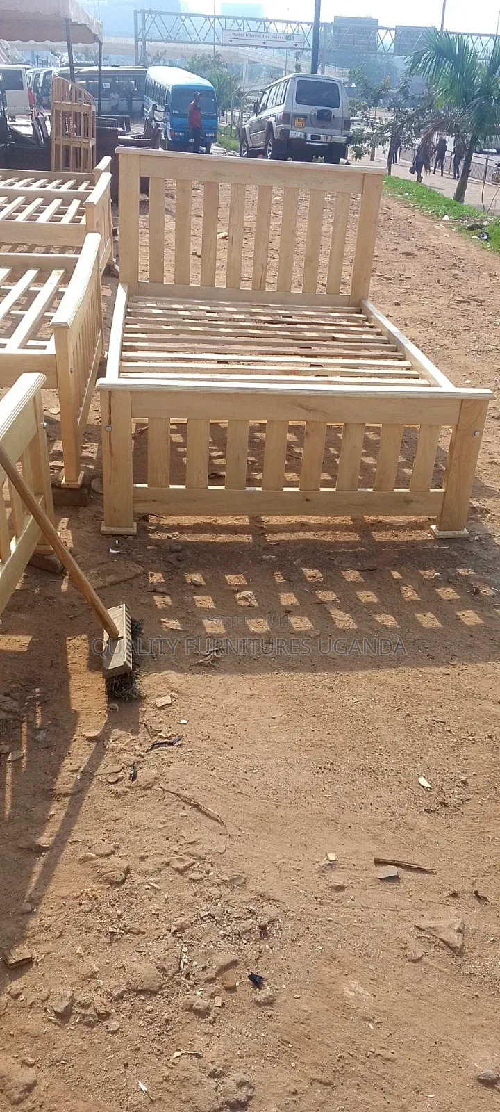 4 by 6 Heavy Wooden Bed