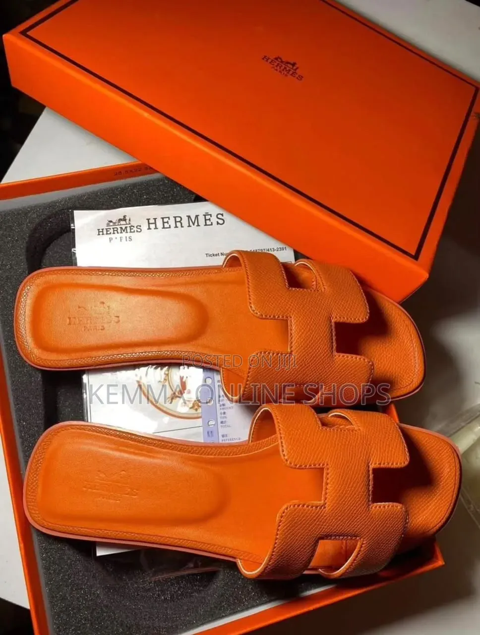 Hermès Oran Leather Sandals