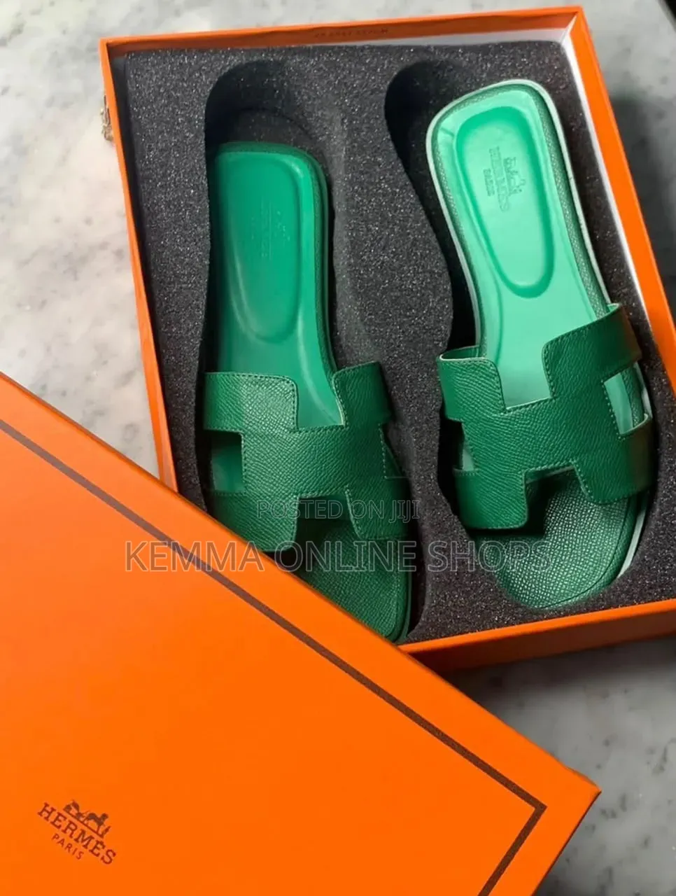 Hermès Oran Leather Sandals