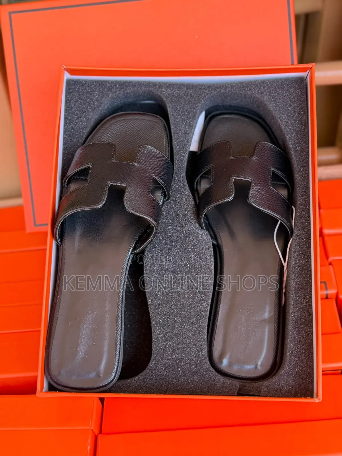 Hermès Oran Leather Sandals