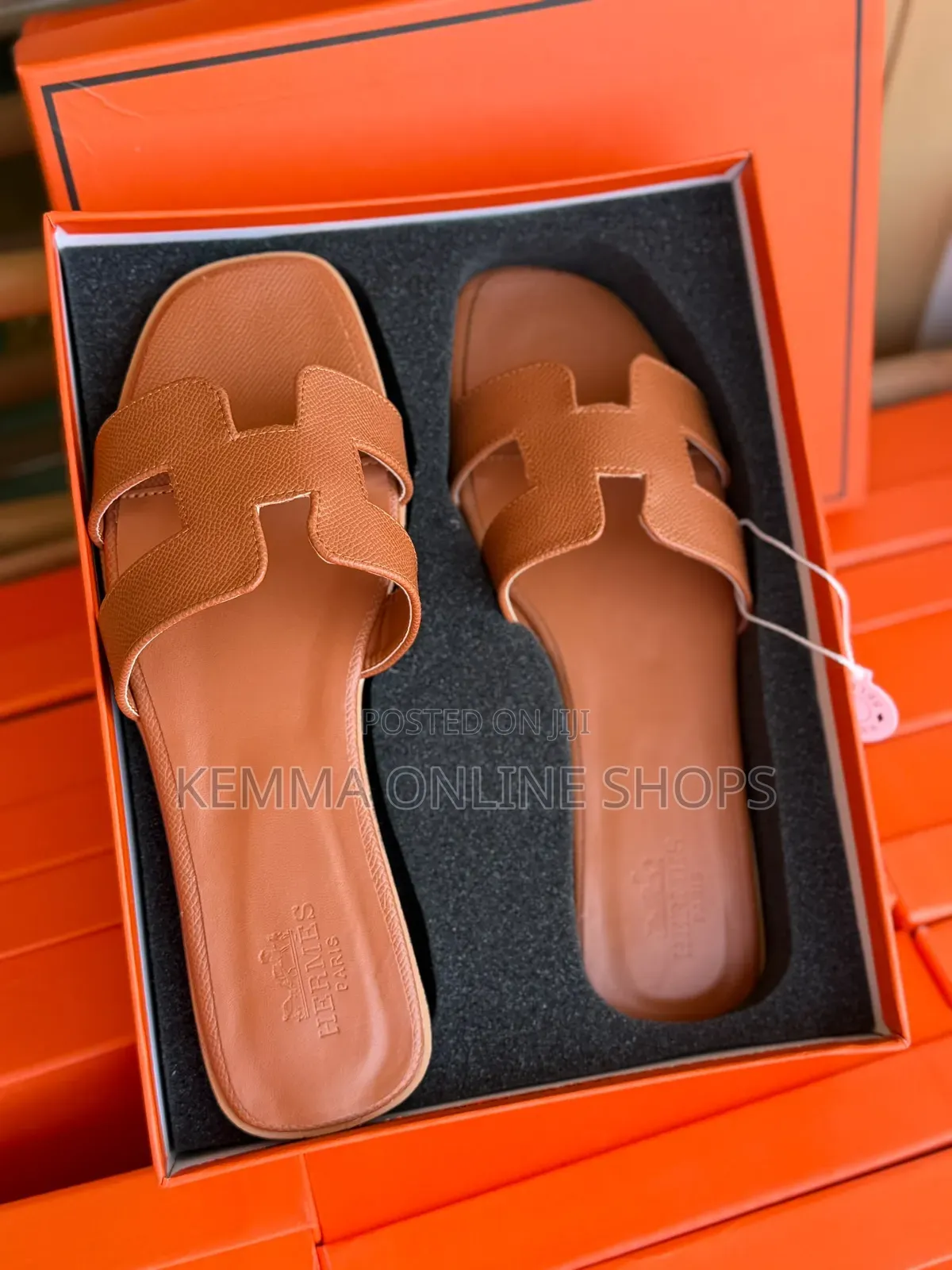 Hermès Oran Leather Sandals