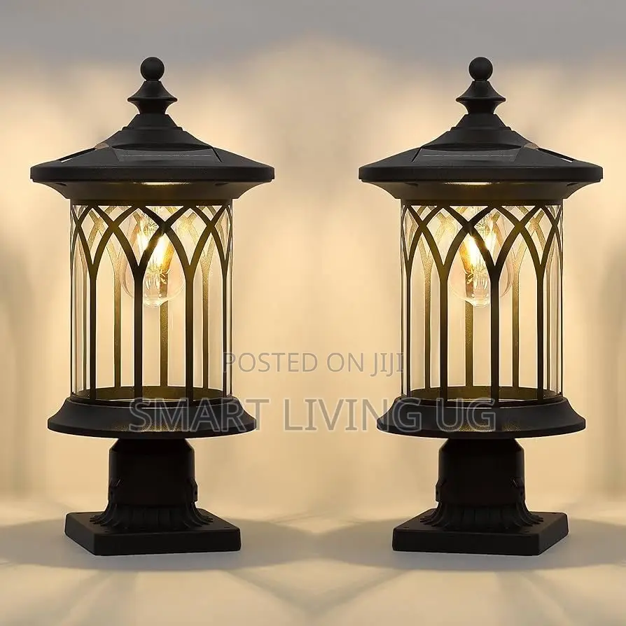 Vintage Industrial Globe Outdoor Gate Pillar Light