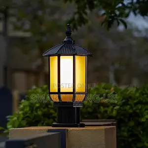 Classic Retro Style Metal Glass Pillar Light