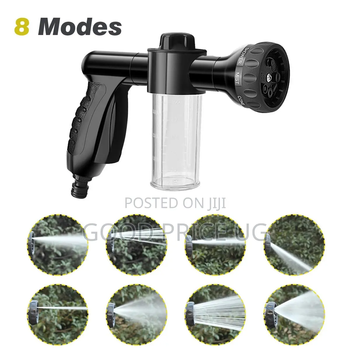 8-in-1 High-Pressure Garden Hose Nozzle