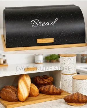 Modern Flat-Sided Bread Bin