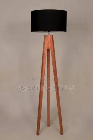 Elegant Mid-Century Modern Wood Floor Lamp