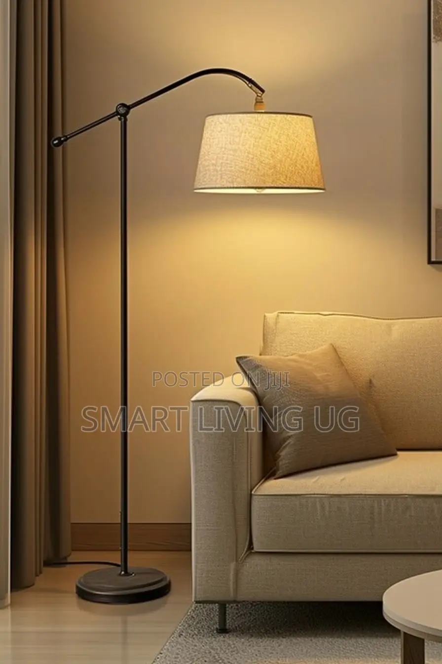 Vintage Style Bronze Floor Lamp With Round Base