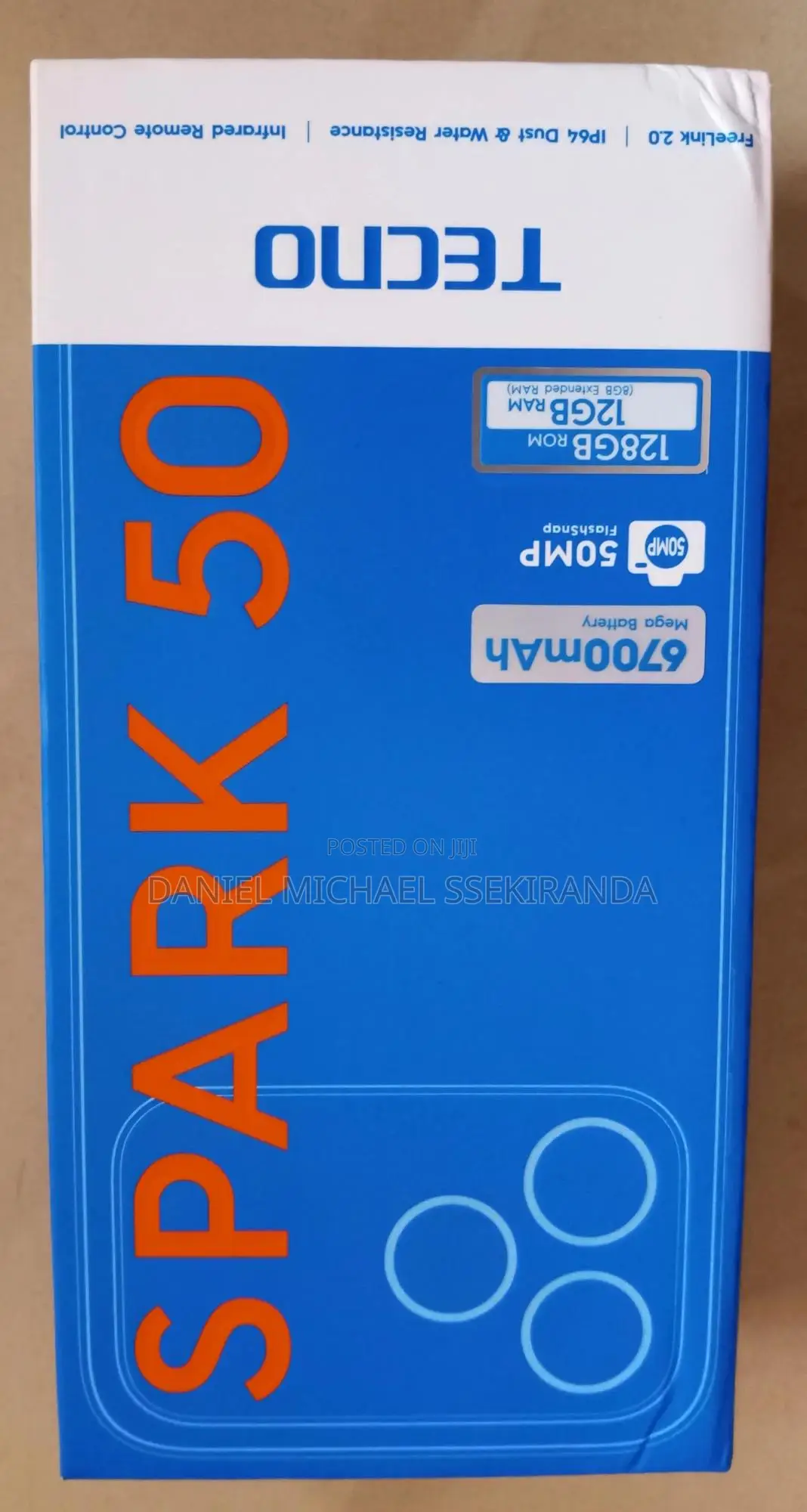New Tecno Spark 50 128 GB Black