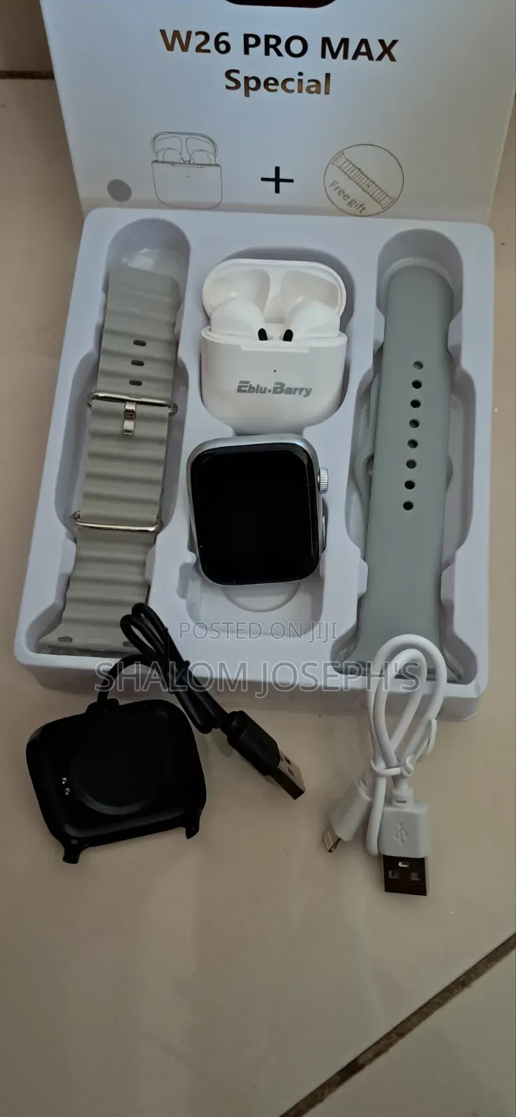 Eblu. Barry W26 Pro Smart Watch With Earpods Smart Watch