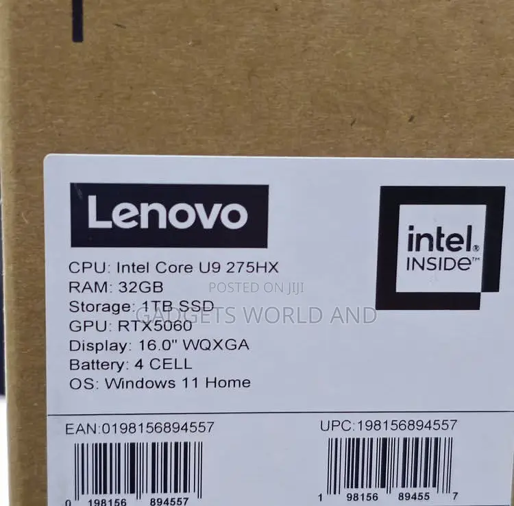 New Laptop Lenovo Legion 5 32GB Intel Core Ultra 9 SSD 1T