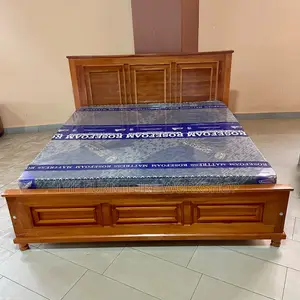 6by6 Bed, Mahogany Wood - Senana Hypermarket