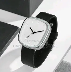 TOMI Pebble Minimalist Leather Quartz Men's Watch, Luxury Business.