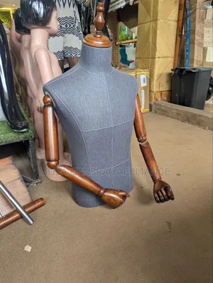 Male Half-Body Fabric Dress Form Mannequin