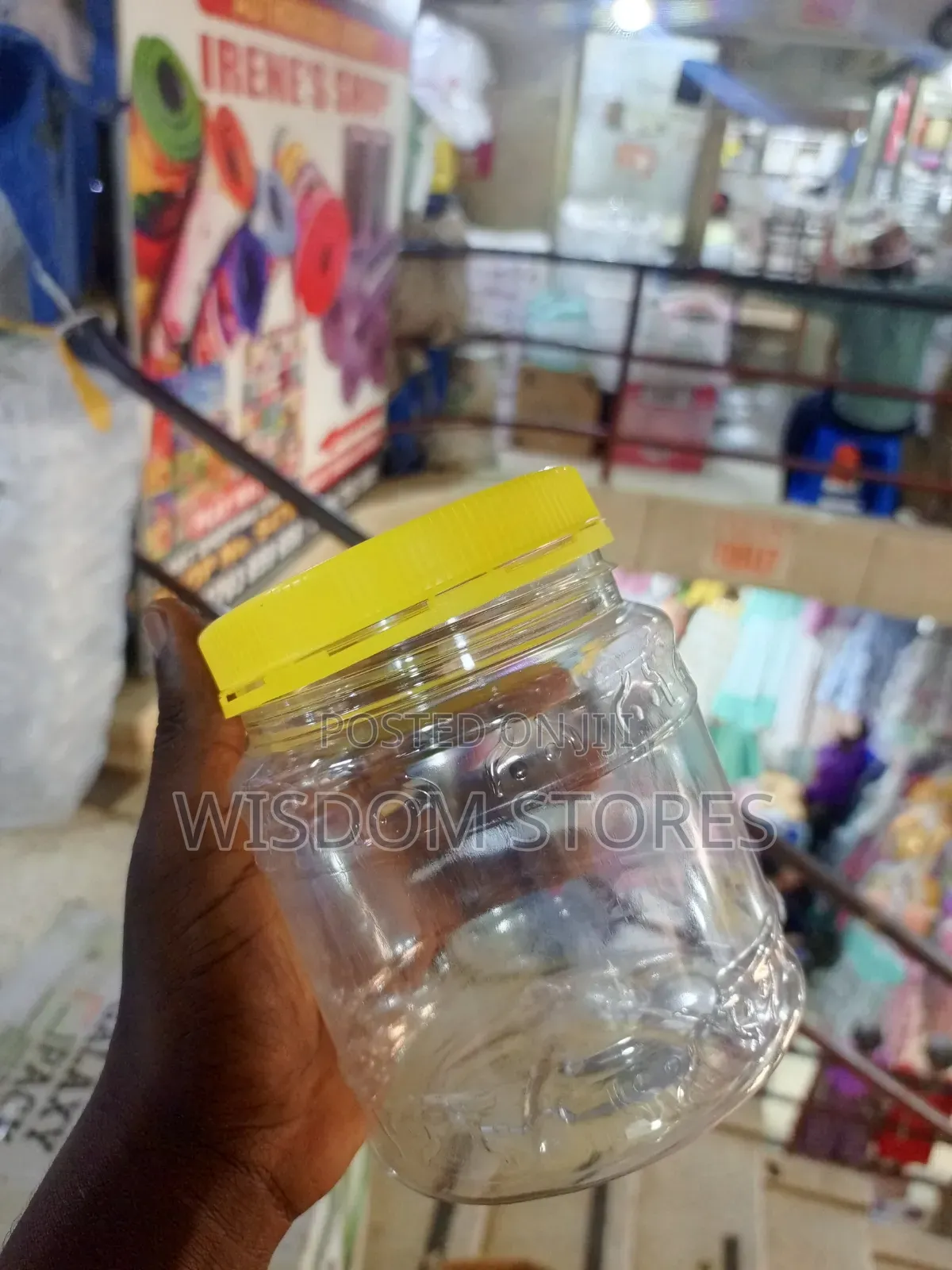 Wide-Mouth Plastic Jar