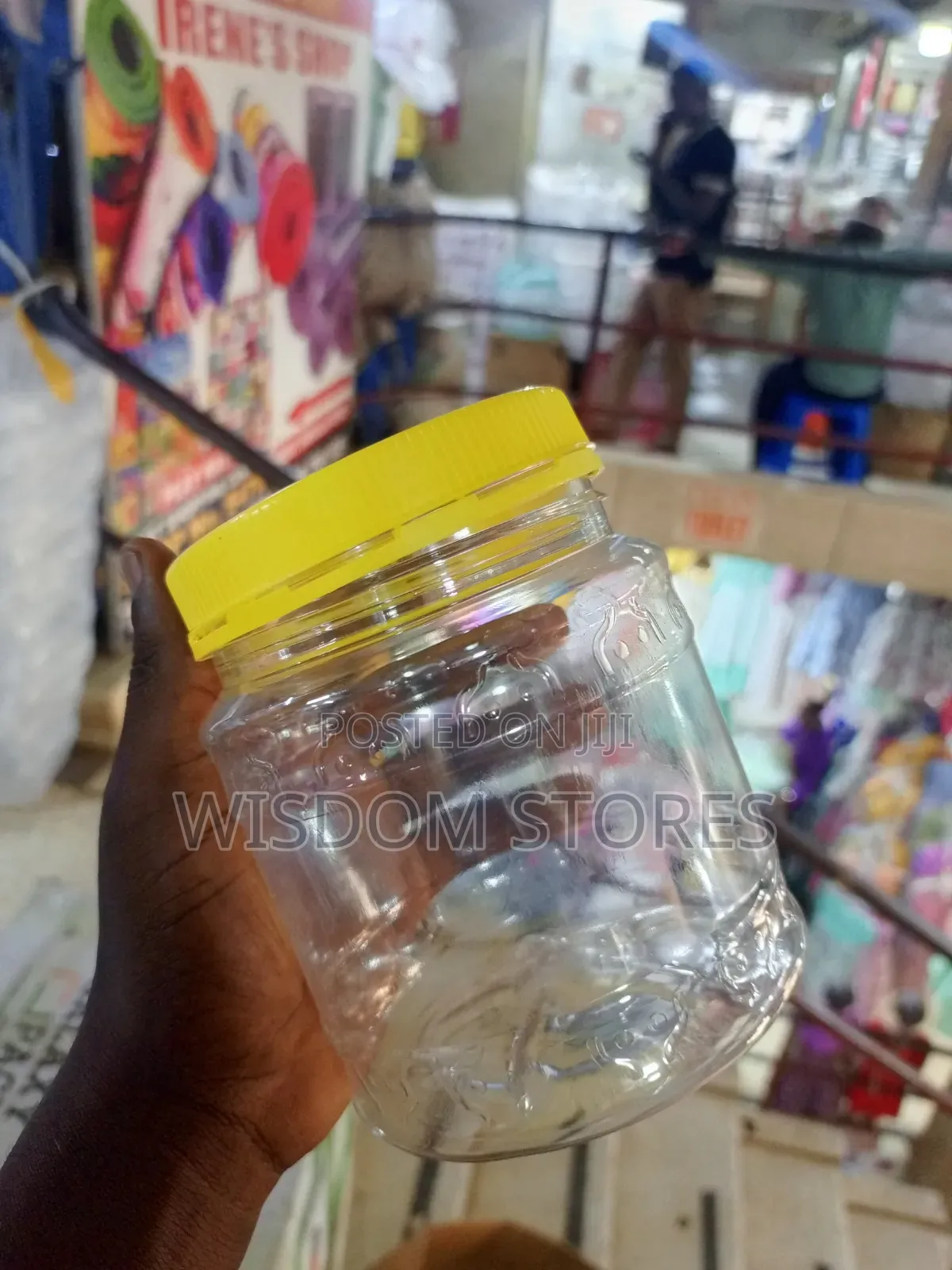 Wide-Mouth Plastic Jar