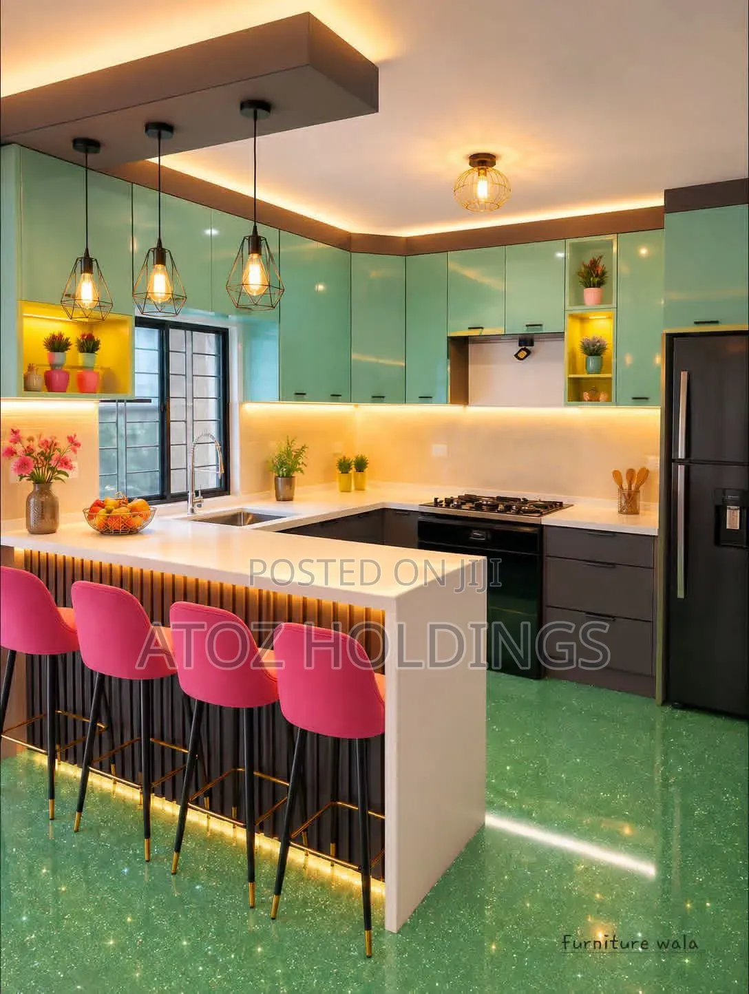 Kitchen Cabinets Charged Per Running Meter 970,000/- Per Running Meter
