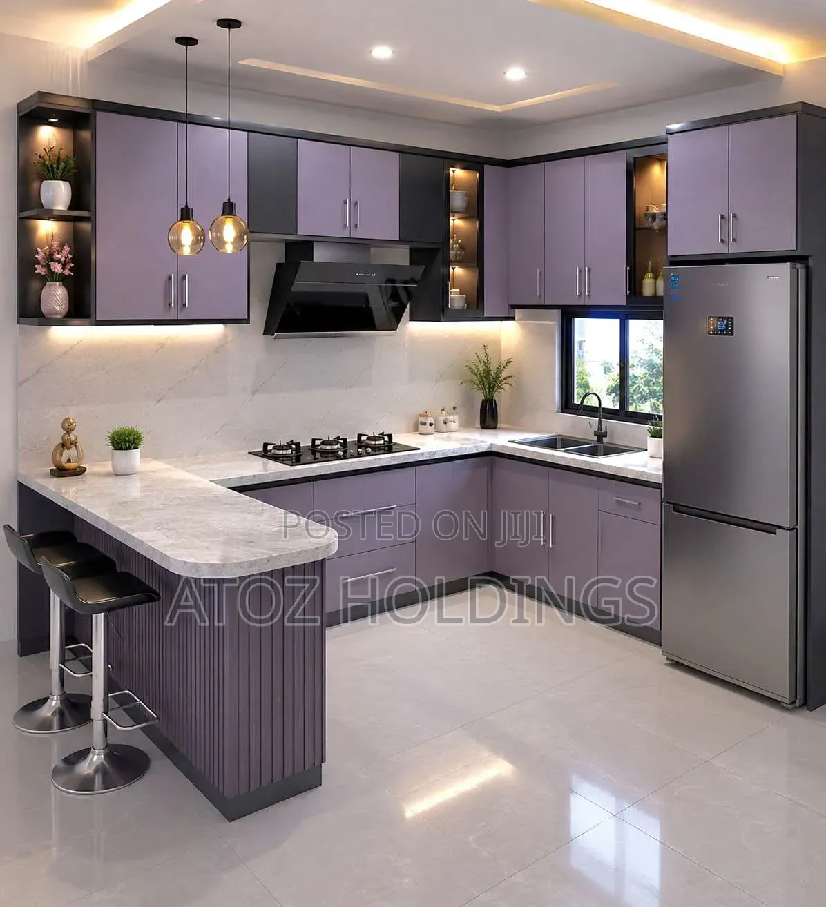 Kitchen Cabinets Charged Per Running Meter 970,000/- Per Running Meter