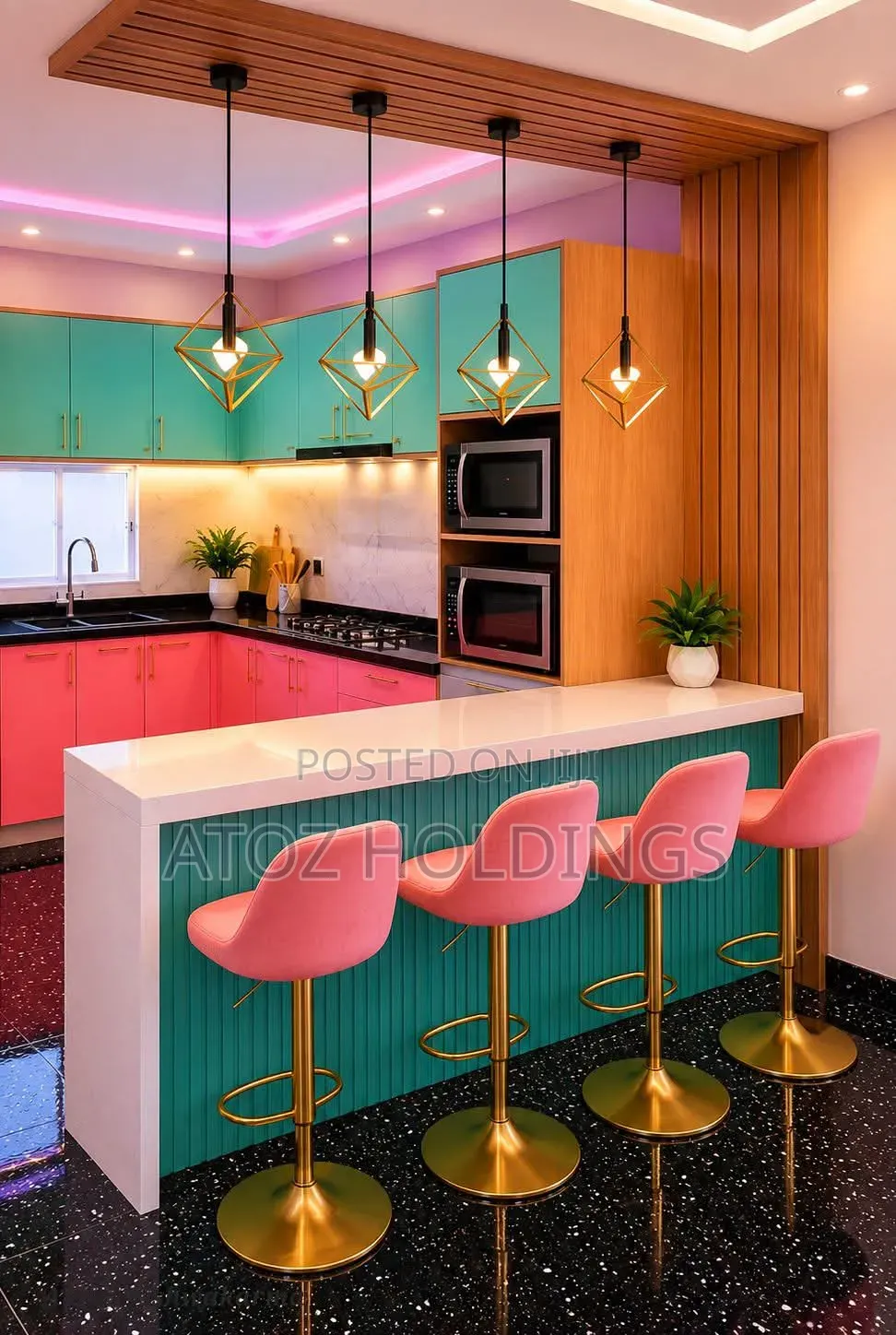 Kitchen Cabinets Charged Per Running Meter 970,000/- Per Running Meter