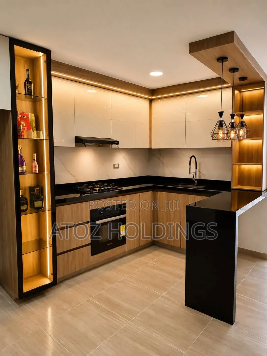 Kitchen Cabinets Charged Per Running Meter 970,000/- Per Running Meter