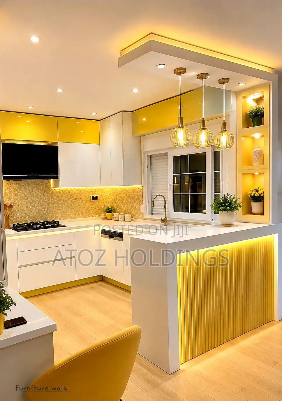 Kitchen Cabinets Charged Per Running Meter 970,000/- Per Running Meter