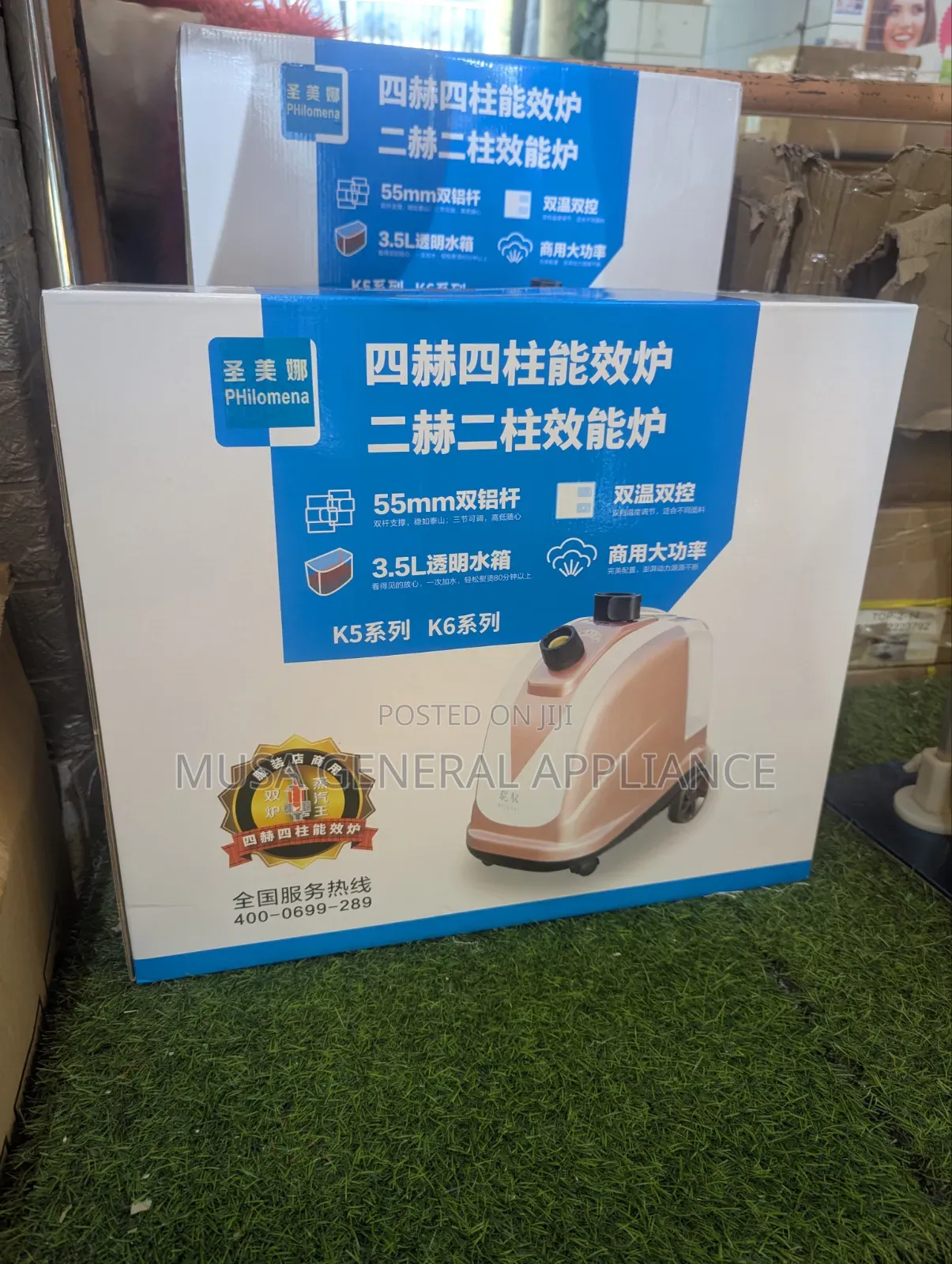 Upright Garment Steamer Features a Vertical Support Pole