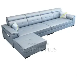 Leather L Sofa