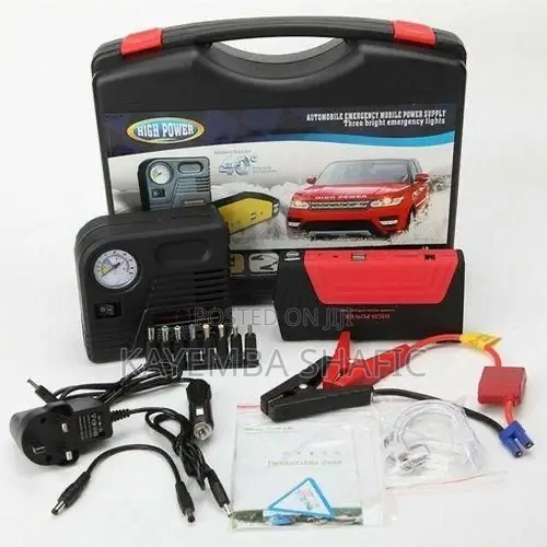 High Power 12V Multi-Function Car Jump Starter Air Compressor Kit