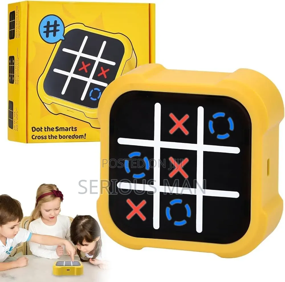 Electronic Tic-Tac-Toe Bolt Game, a Portable 3-in-1 or 4-in-1 Handheld