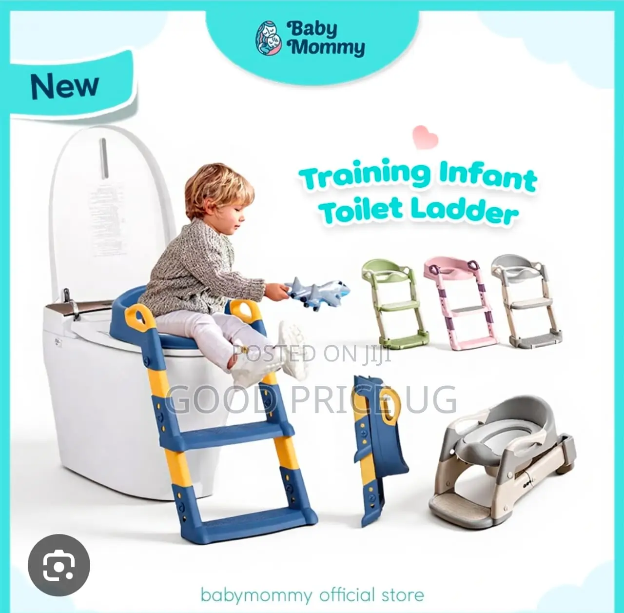 Baby Mommy Training Infant Toilet Ladder,