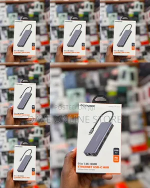 Porodo 9-in-1 USB-C Hub (PD-91CHB-GY)