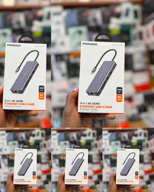 Porodo 9-in-1 USB-C Hub (PD-91CHB-GY)
