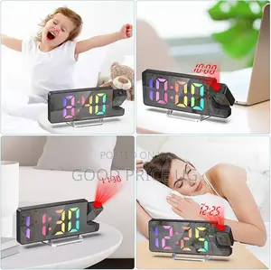 7.7-Inch LED Digital Projection Alarm Clock