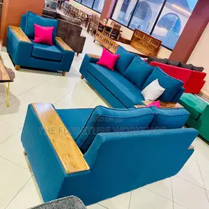 Blue 6 Seater Sofa Set - Senana Hypermarket