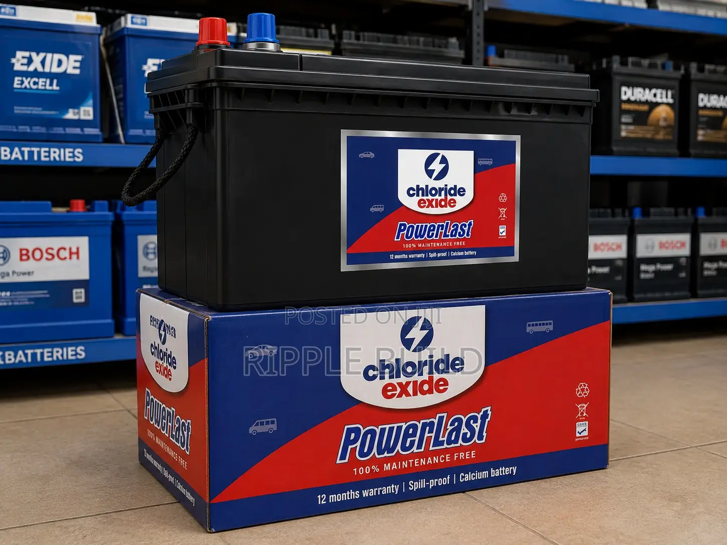150Ah Chloride Exide PowerLast 150MF Heavy Duty Car Battery
