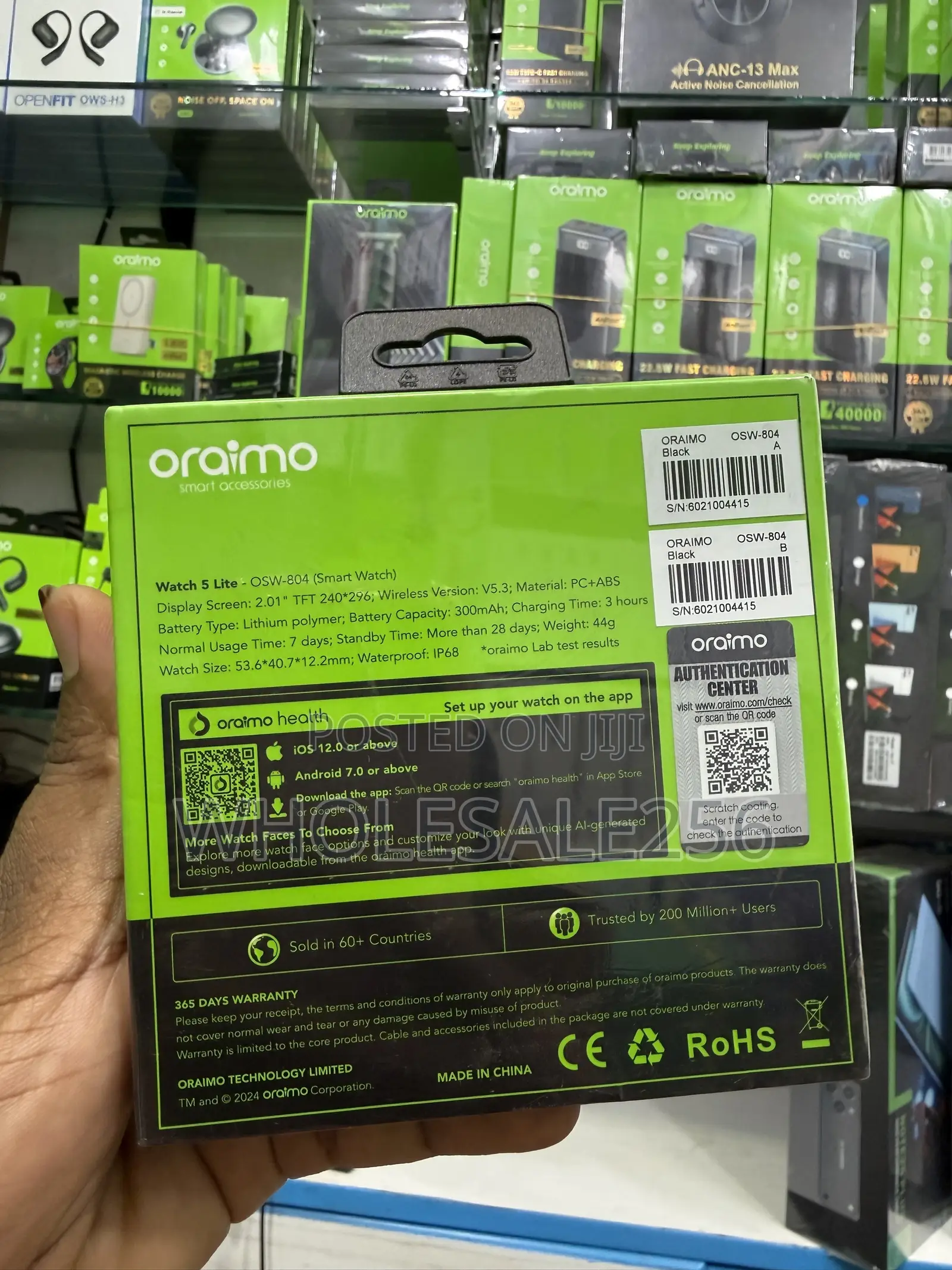 Oraimo Watch 5 Lite OSW-804 Has 2.01 HD Screen, Full Control