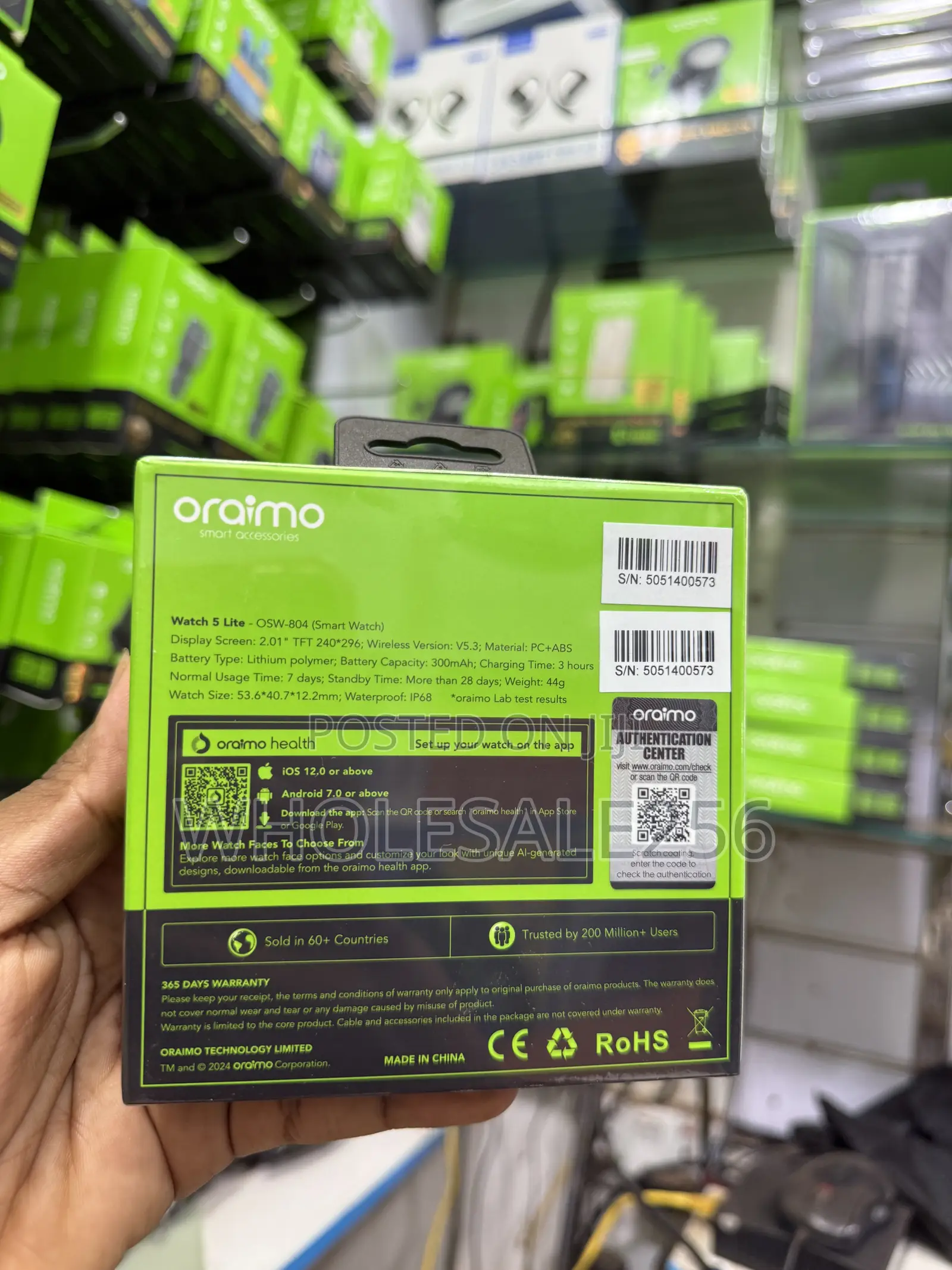Oraimo Watch 5 Lite OSW-804 Has 2.01 HD Screen, Full Control