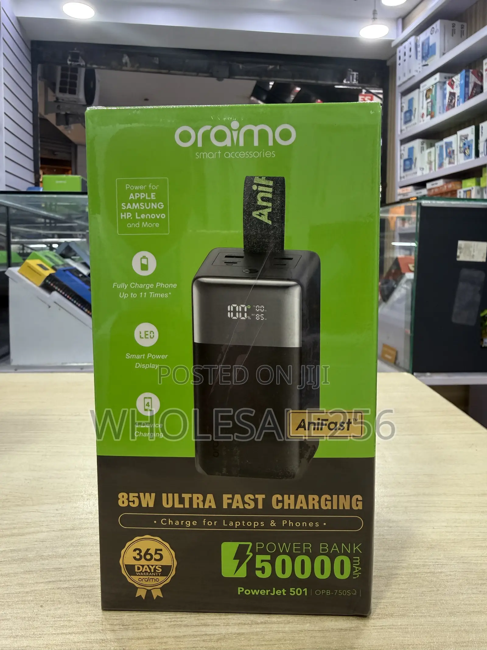 Oraimo Power Jet 501 PowerBank 50000mAh OPB-750SQ 85W Ultra Fast Charg