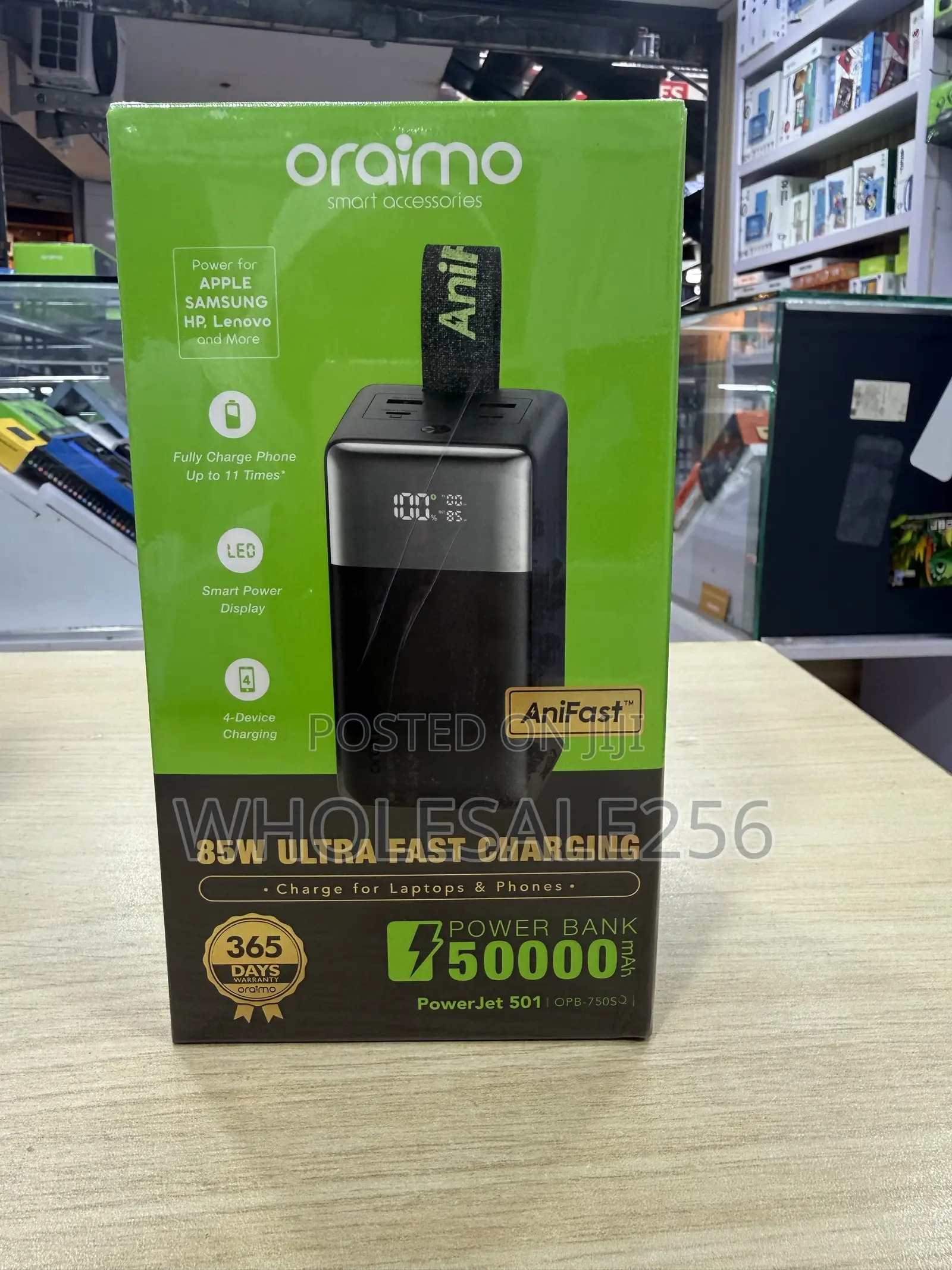 Oraimo Power Jet 501 PowerBank 50000mAh OPB-750SQ 85W Ultra Fast Charg