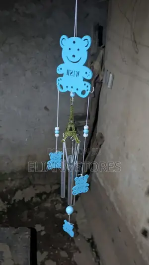 Teddy-Bear Blue Wind Chime