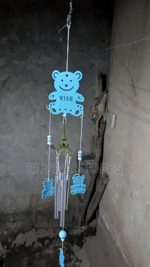 Teddy-Bear Blue Wind Chime
