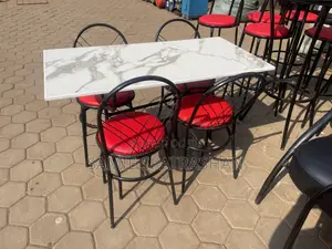 Dinning Table 4 Sits Grey and White